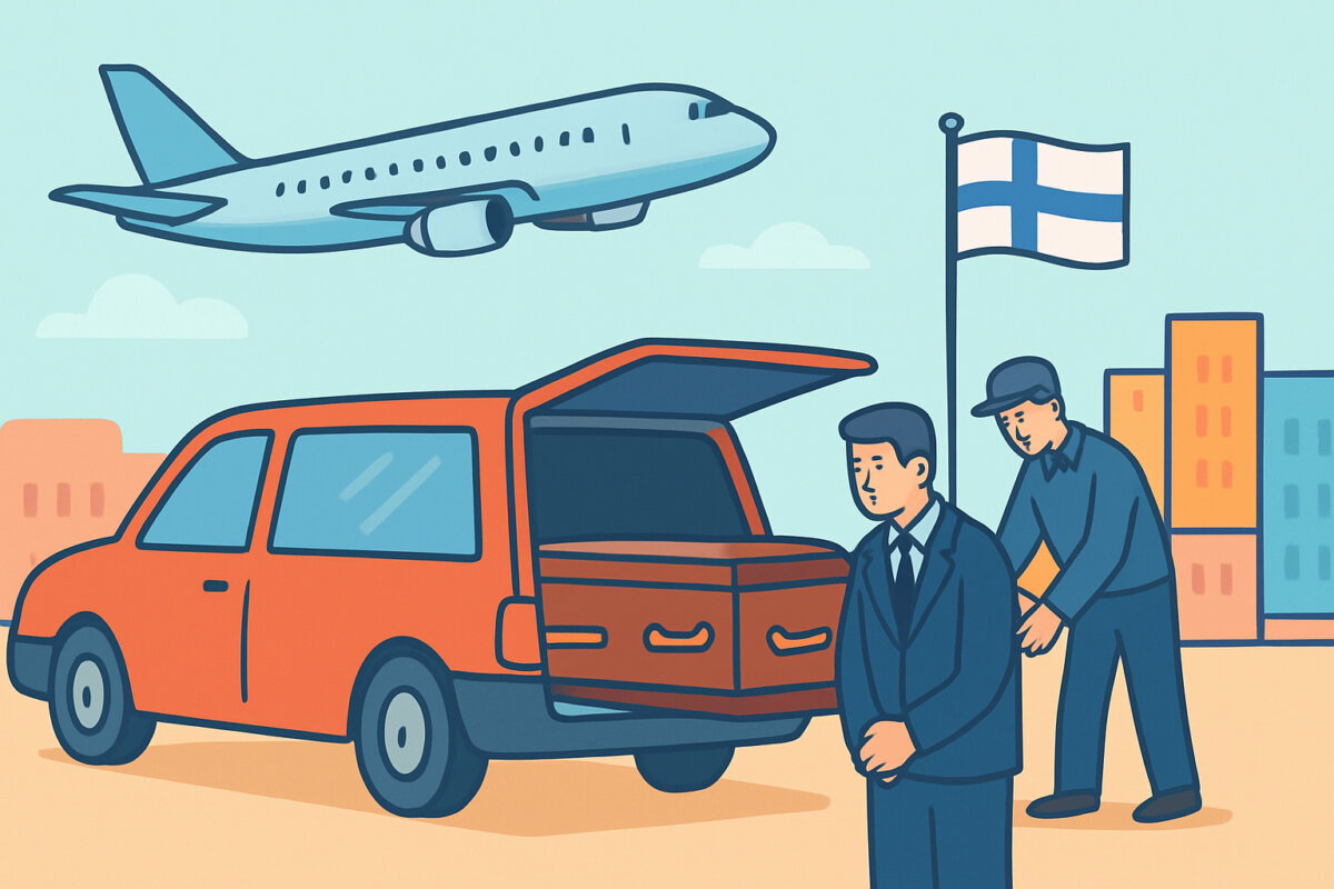 Vainajan kuljetus ulkomailta Suomeen – repatriointi